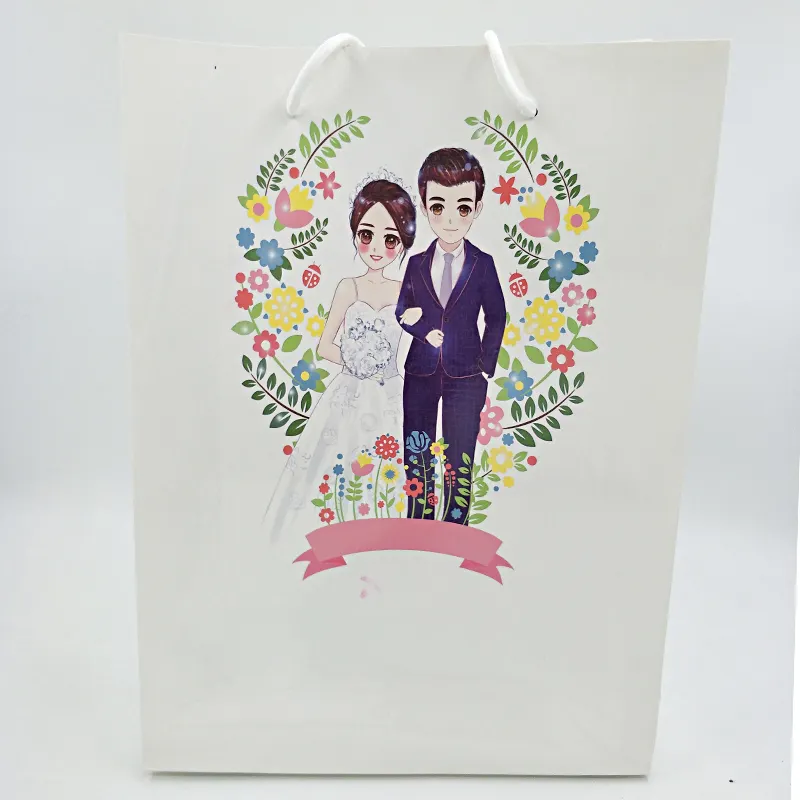 Rubysub XZ-06 Size 30*40CM Wholesale Promotion Gift Shopping Bag Custom Logo Printed Sublimation Paper Bag