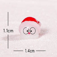 ZW Maison de poupée féerique en résine, figurine de Noël, sculpture miniature de jardin peinte à la main, cerf pomme, boîte cadeau pour enfants