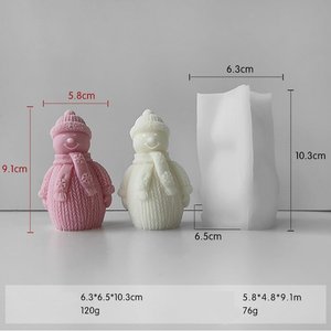 Candele Aromaterapiche a Forma di Albero di Natale in Silicone, Blocchi di Gesso Espanso Fai-da-Te, Sapone Artigianale, Blocchi di Ghiaccio, Albero di Pino - Product Image 6