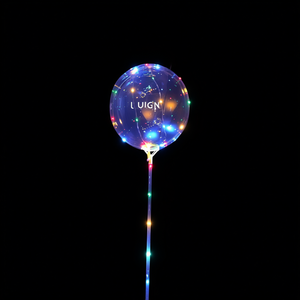 Luign <b>Led</b> Light <b>Balloon</b> 18 Inch Multicolor Round Plastic Wedding Party Decoration - Product Image 1