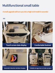 ALPHARD/vellfire 30/40 Series trực tiếp phù hợp với 3S phát hành có thể gập lại bảng không dây + Đồng hồ legrest em bé-an toàn PP + Khay Hợp Kim Da - Product Image 6