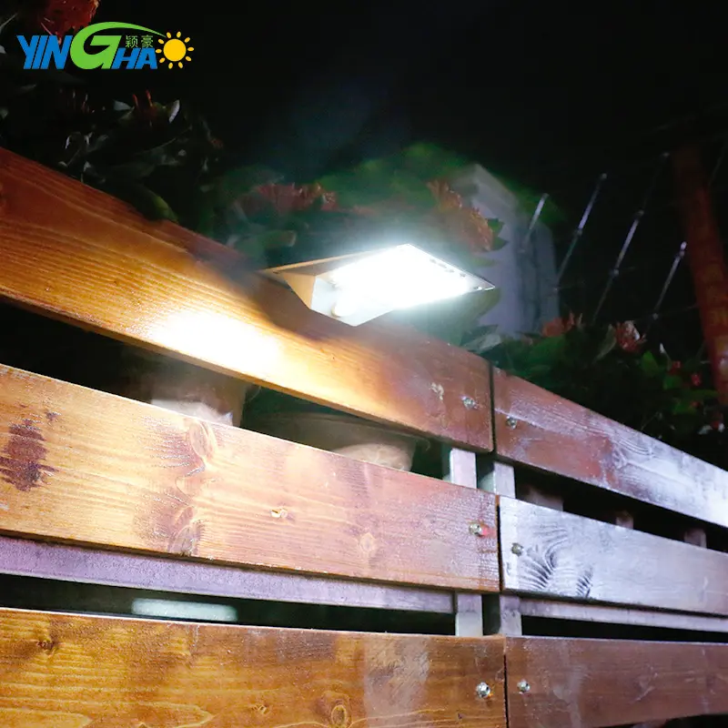 Outdoor Waterproof High Lumen Modern Motion Sensor Activated Wall Lamp Garden Led Solar Wall Light