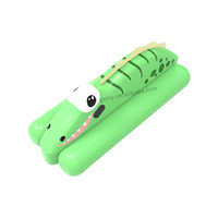 Crocodile dessin animé gonflable tour Ons en forme d'animal eau flottant jouets natation gonflable piscine flotteur