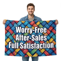 Drapeaux personnalisés en gros pour l'ouverture de magasins, avec logo d'entreprise, en polyester tricoté, impression simple ou double face, résistants aux UV