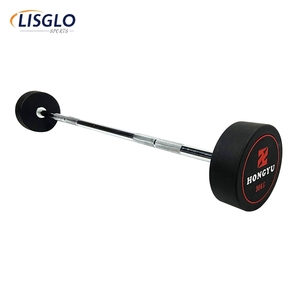 <span class=keywords><strong>Barra</strong></span> de Pesas Redonda Fija de Goma Personalizada por el Fabricante, de 10-50 kg, <span class=keywords><strong>Barra</strong></span> Recta para <span class=keywords><strong>Curl</strong></span>, Set de Barras para Entrenamiento Físico - Product Image 4