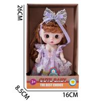 Poupée de mode de 8 pouces avec accessoires, adorables poupées assorties pour filles, mini-poupées réalistes en boîte vitrine pour les grossistes