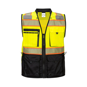 Chaleco de Seguridad Premium de Alta Visibilidad para Hombre con Tiras Reflectantes, Transpirable, con Bolsillos - Product Image 1
