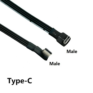 Flat Ribbon <span class=keywords><strong>c</strong></span>ấu hình thấp USB 3.1 Loại <span class=keywords><strong>C</strong></span> nữ để USB 3.1 Loại <span class=keywords><strong>C</strong></span> Nam Gó<span class=keywords><strong>c</strong></span> <span class=keywords><strong>c</strong></span>ạnh 90 độ trên xuống gó<span class=keywords><strong>c</strong></span> <span class=keywords><strong>c</strong></span>ạnh mở rộng dây - Product Image 6