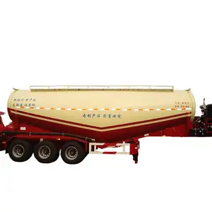 Kendaraan Master 2 Axis 3 AS 45cbm Bubuk Kering Bahan Semen Curah Tanker Semi Truk Trailer