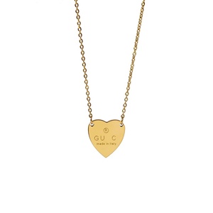 <span class=keywords><strong>Collana</strong></span> con Ciondolo a Cuore con <span class=keywords><strong>Lettera</strong></span> <span class=keywords><strong>G</strong></span> Incisa in Acciaio al Titanio, Design Ispirato - Product Image 2