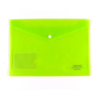 Porte-documents personnalisé en PP format A4, étui à crayons avec bouton Sengtor ST-0034 compostable