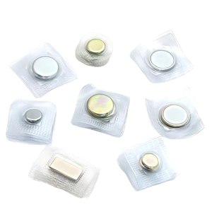 Quần Áo Túi Ẩn Không Thấm Nước PVC May Nam Châm <span class=keywords><strong>20Mm</strong></span> 15Mm 12Mm 10Mm Neodymium Nam Châm Vòng Tấm 10Mm Sewable Nút Từ Tính - Product Image 1
