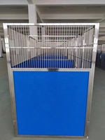 Hondenkennel systeem van roestvrij staal, modulair, voor dierenopvang, reddingscentra en veterinair gebruik, geschikt voor hondenkweek.