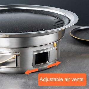 Stufa <span class=keywords><strong>a</strong></span> carbone portatile per la festa <span class=keywords><strong>di</strong></span> casa in acciaio inox rotante griglia per barbecue <span class=keywords><strong>a</strong></span> carbone - Product Image 5