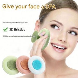 New Design BPA-Free Soft Silicone Facial Scrubber Body Wash Brush Bathroom Shower Exfoliation Tool for <b>Bath</b> Toilet Supplies - Product Image 2