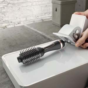 Cepillo secador de titanio <span class=keywords><strong>2</strong></span> <span class=keywords><strong>en</strong></span> <span class=keywords><strong>1</strong></span> de doble voltaje | Cepillo de aire caliente <span class=keywords><strong>en</strong></span> uno con barril ovalado | Estilizador de cabello para un cepillo de aire caliente suave - Product Image 3