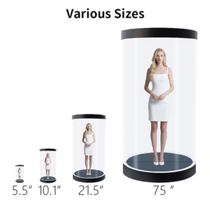 <span class=keywords><strong>3D</strong></span> Holographic ai tương tác xi lanh hiển thị 500cd độ sáng 178/360 góc nhìn trong nhà Màn hình LCD - Product Image 6