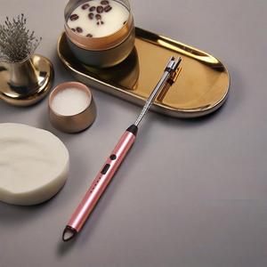Briquet à bougie électrique plasma USB professionnel de haute qualité en métal long avec fonction sans fumée pour accessoires de parfum - Product Image 2