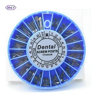 Piatto dorato 120 pezzi placcato oro vite dentale Post canale di trattamento impianto odontoiatrico per riempimento canalare - Product Image 5