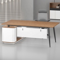 Chaise et table de bureau pour une personne Table de bureau Mobilier Table de bureau communale de Dubaï avec section pour la banque