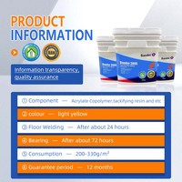 Bander 380S Superstarker Acryl-Wasserbasis-Klebstoff für PVC- und Vinylböden Hochviskos für Bauanwendungen