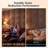 Commande en gros de panneaux muraux acoustiques modernes à imprimé grain de bois, autocollants, en fibre de polyester haute densité, insonorisants, pour extérieur