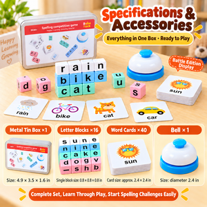 Gioco da Tavolo Educativo per Bambini 2026: Divertente Sfida Multi-Giocatore per l'Apprendimento delle Lettere e delle <span class=keywords><strong>Parole</strong></span> - Product Image 6