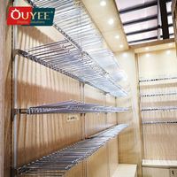 Estante Plegable Moderno Personalizado para Exhibición de Extensiones de Cabello y Pelucas, para Decoración de Tiendas de Cabello y Montaje en Pared
