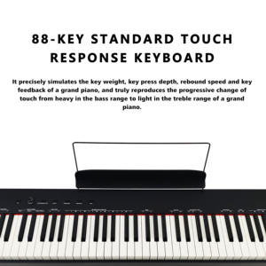 Clavier électronique portable professionnel 88 touches Beisite S-197, orgue numérique MIDI, instrument léger et élégant, fabrication OEM - Product Image 2