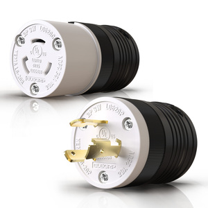 L6-20P נעילת תקע 3 חוט גנרטור 20 Amp Heavy Duty טוויסט נעילה מתאם טוויסט נעילת תקעים - Product Image 1
