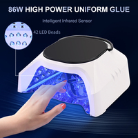Lampe UV LED Sans Fil Rechargeable pour Ongles 2023, Sèche-Ongles Gel avec Logo Lumineux, Fournitures pour Prothésistes Ongulaires