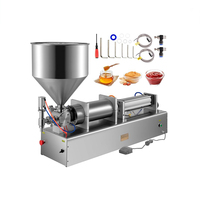 Machine de remplissage automatique électrique 100-1000 ml pour sirops et pâtes, idéale pour les bouteilles de boissons en plastique, les jus et les cartons d'huile