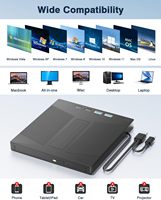 Nueva Unidad Óptica Externa USB Multifuncional 7 en 1, Grabadora de Blu-ray y DVD Portátil, Compatible con Computadoras de Escritorio y Portátiles