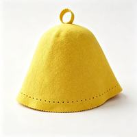 Chapeau de sauna en feutre de laine durable, plusieurs couleurs disponibles, unisexe, isolation thermique, bonnet Banya, possibilité de personnaliser le logo