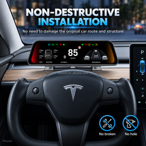 Affichage intelligent du conducteur HUD pour Tesla Model 3 Highland Model Y Juniper Écran tactile de 9,6 pouces Commande au volant - Product Image 5
