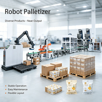 Bras de robot industriel à vitesse réglable et à économie d'énergie, prix raisonnable, machine de palettisation automatique intelligente