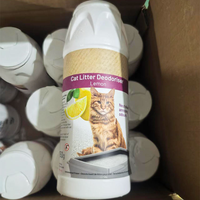Poudre désodorisante pour litière pour chat, parfum citron, 750g, éliminateur d'odeurs efficace, accessoire pour litière pour chat, vente en gros