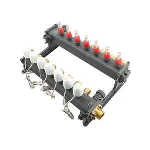 Manufacturer-Sourced Water Floor Heating Manifolds With Dedicated Electric Heat Valve Thermostats For HVAC Systems Made Plastic