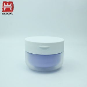 Vasetto <span class=keywords><strong>in</strong></span> PET trasparente satinato per cosmetici, maschere viso, toner, balsamo, crema, con pinzette per applicazione toner viso - Product Image 6