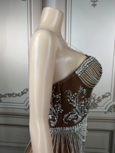 <span class=keywords><strong>Donne</strong></span> Singer 2022 estate nuovo arrivo Sexy Mini abito cristallo Night Club abito da sera - Product Image 5