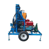Foreuse de puits d'eau portable économique, petite machine de forage hydraulique de 80m-100m pour l'agriculture et l'usage domestique
