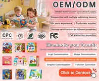 Libros de Aprendizaje de Componentes Electrónicos con Estampado de Dinosaurios, Libros de Papel Impresos con Activación por Voz para Bebés