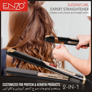 <span class=keywords><strong>ENZO</strong></span> 2026 Meilleures ventes Fer à lisser professionnel en céramique pour salon de beauté, mini <span class=keywords><strong>lisseur</strong></span> de cheveux à marque privée, meilleur <span class=keywords><strong>prix</strong></span> - Product Image 2