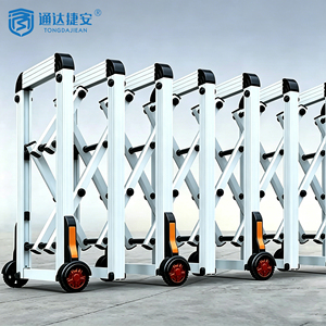 Barrière de sécurité mobile télescopique extensible en alliage d'aluminium de 1,2 m de haut pour contrôle des foules en extérieur (OEM) - Product Image 1