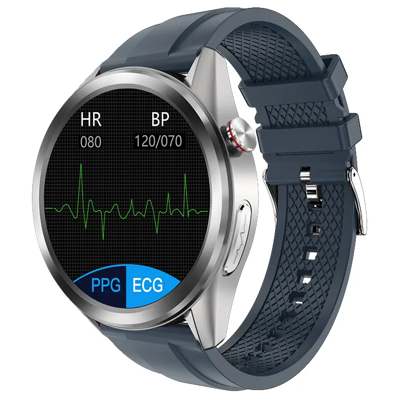 medical grade AI auxiliary diagnosis waterproof smart watch health monitoring medical ecg ppg testing smart watch