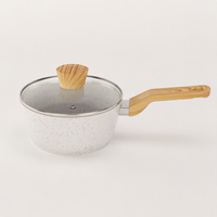 Ensemble de casseroles et poêles antiadhésives AXA 6 pièces, revêtement céramique, sans PTFE ni PFOA, couleur crème verte, compatible gaz et induction, pour usage domestique