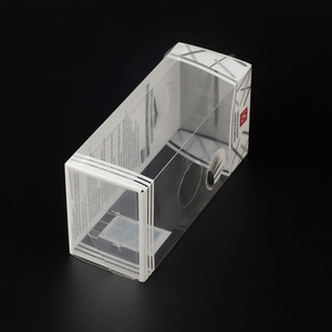 Biểu tượng tùy chỉnh in ấn rõ ràng PVC Pet <span class=keywords><strong>PP</strong></span> bao bì nhựa box với móc áo - Product Image 3