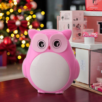 Lampe de nuit W004 en forme de hibou, interrupteur, lumière de nuit à brancher, pour enfants, pour chambre de bébé, cadeau de vacances pour enfants