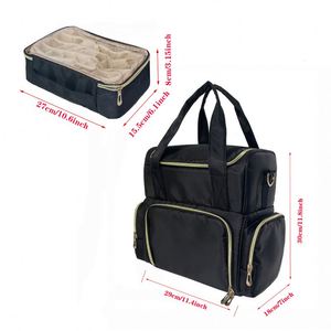 Sac à dos de rangement pour vernis à ongles et maquillage, grande capacité, double couche, personnalisé, certifié BSCI, pour usine - Product Image 2