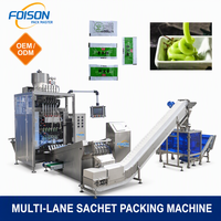 Machine d'emballage entièrement automatique multi-colonnes pour sauces, moutarde et liquides, pour ligne de production